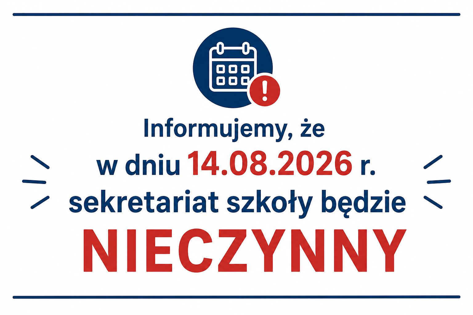 Sekretariat 14.08.2026
