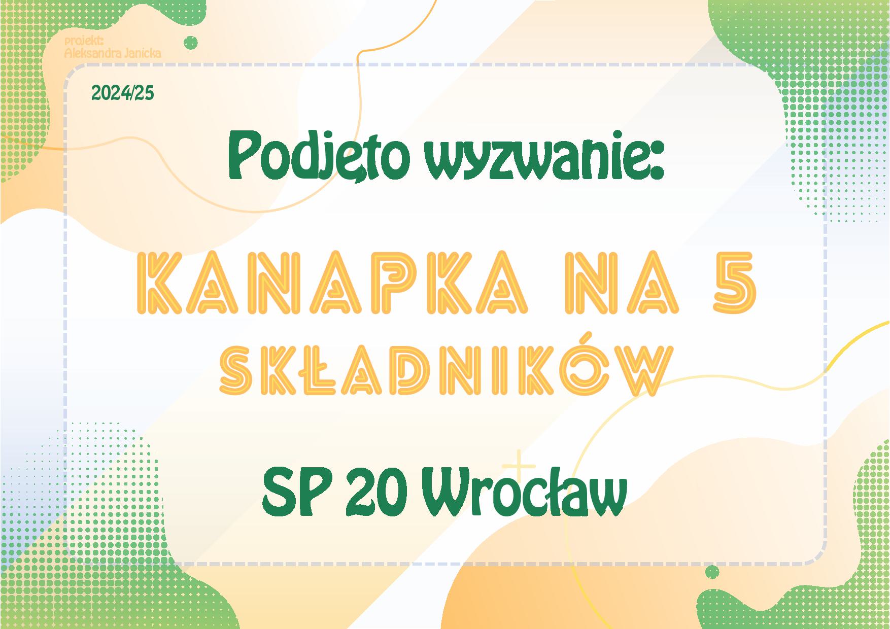 Kanapka na 5 w 2025r......