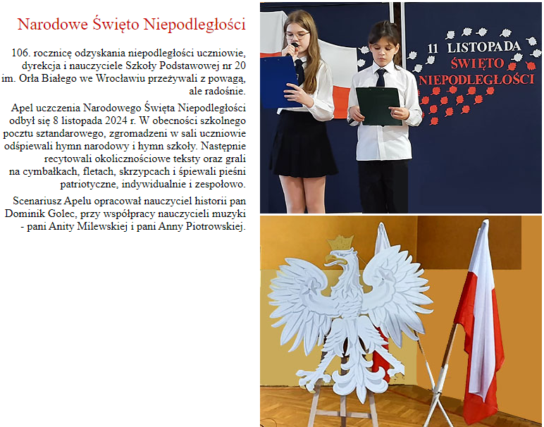 Narodowe Swieto Niepodleglosci 2024