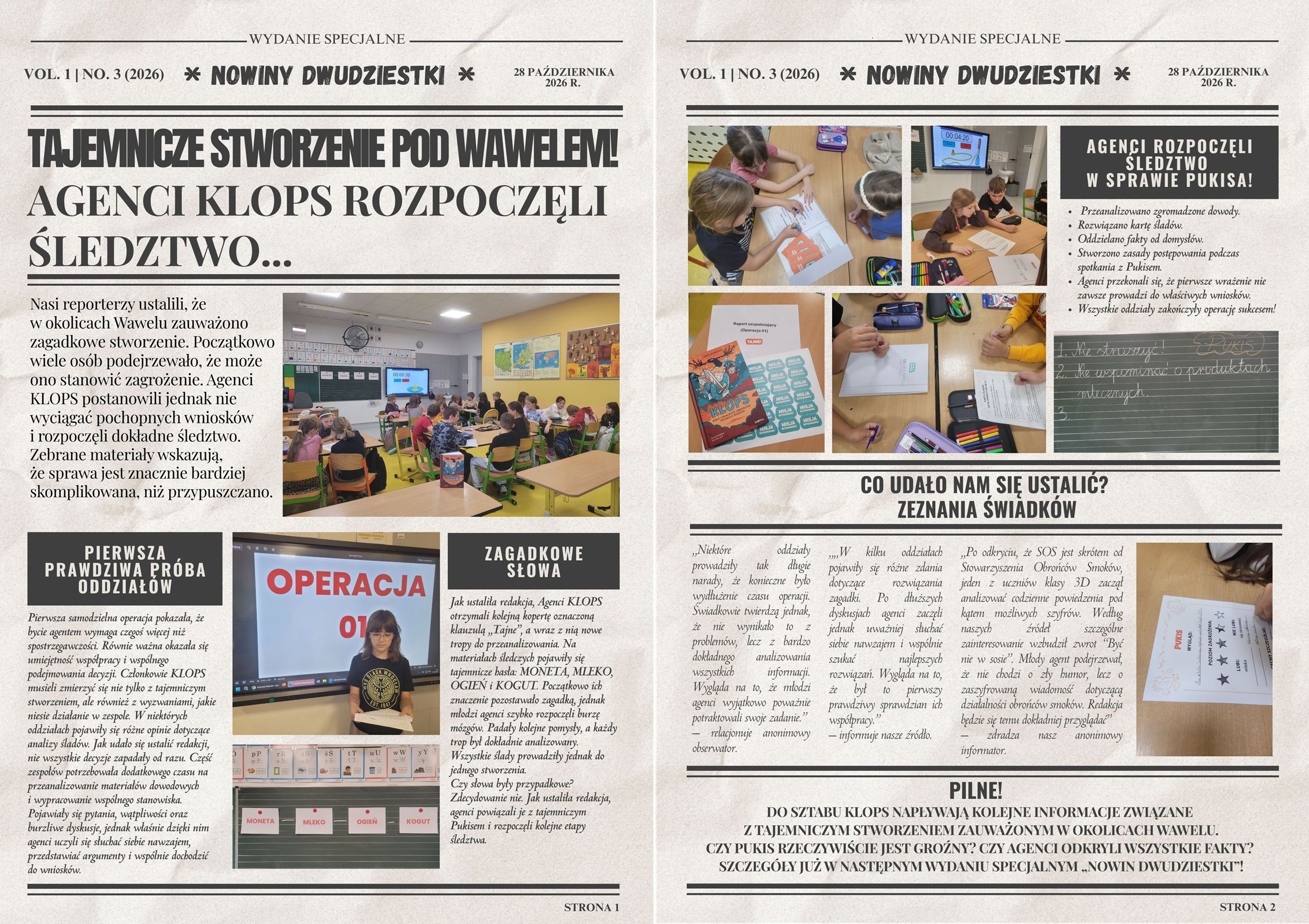 Kampania edukacyjna KLOPS Operacja 01