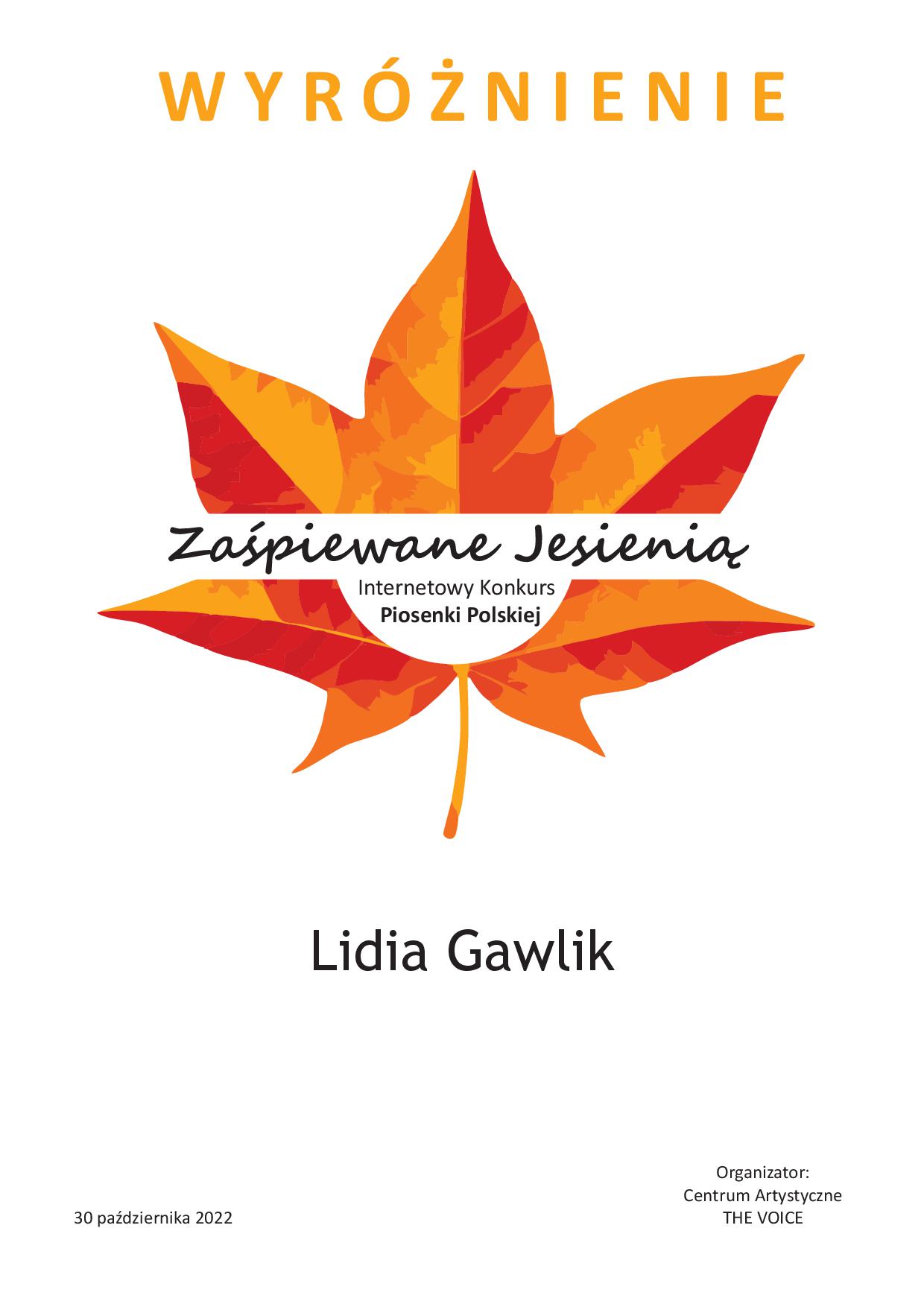 Konkurs Piosenki Polskiej   gawlik