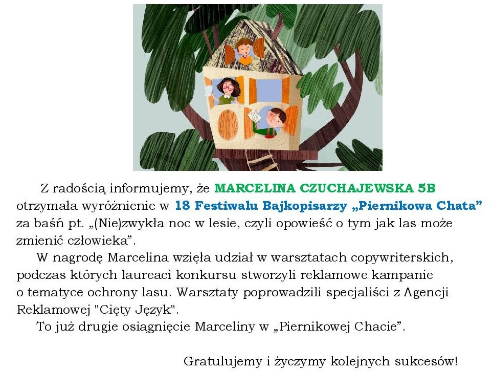 Kolejny sukces literacki naszej 5klasistki